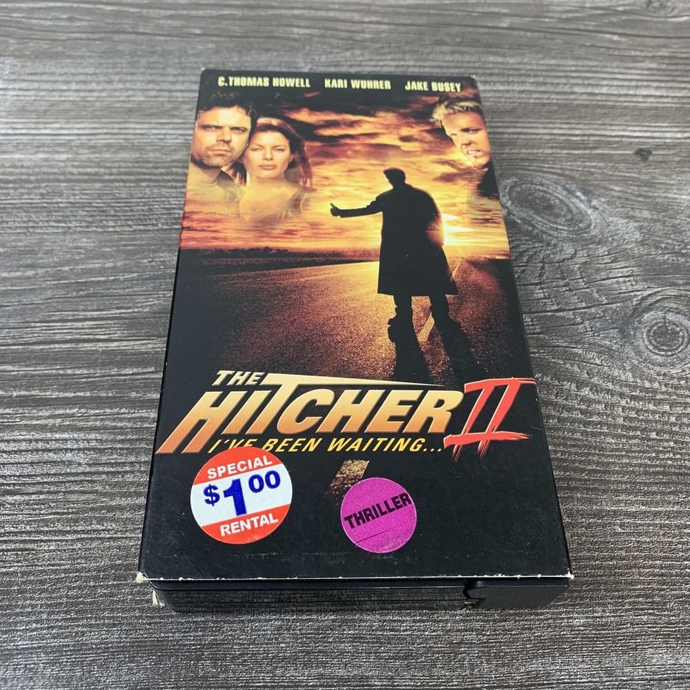 Vintage The Hitcher II I've Been Waiting VHS C Thomas Howell Universal Thriller
